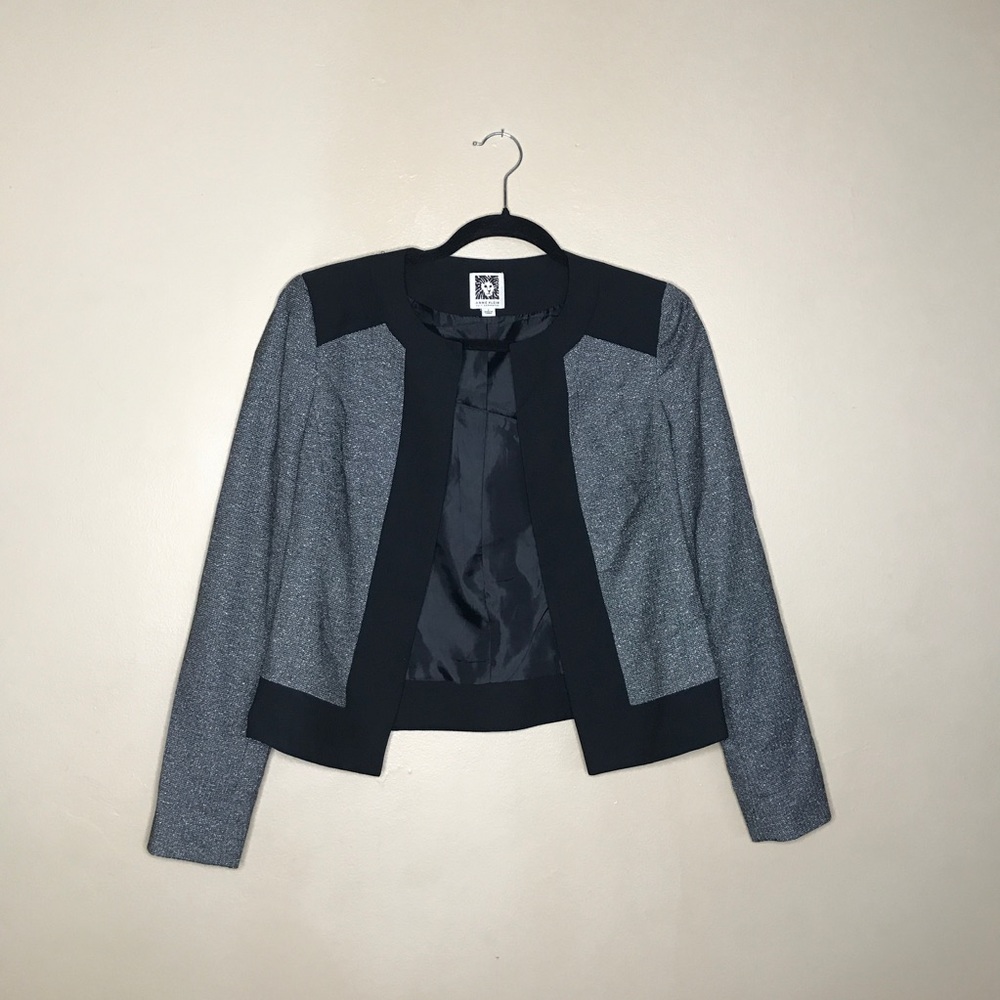 Grey and Black Business Blazer